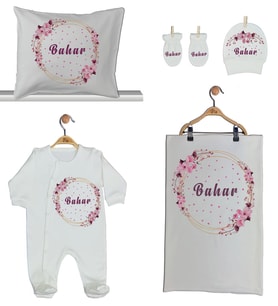 Pia Baby Gl 1904-02 İsme Özel Beşli Tulum Set