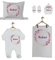 Pia Baby Gl 1904-02 İsme Özel Beşli Tulum Set