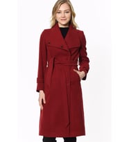 Z6645 Dewberry Bayan Palto-Bordo