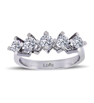 Lova F Renk 0,83 Karat Pırlanta Beştaş Yüzük - 1050223