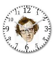 Woody Allen1 Duvar Saati Bombeli Gercek Cam