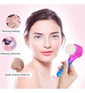 Pazariz Renkli Cilt Yüz Temizlik Peeling Etkili Fırça