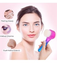 Pazariz Renkli Cilt Yüz Temizlik Peeling Etkili Fırça