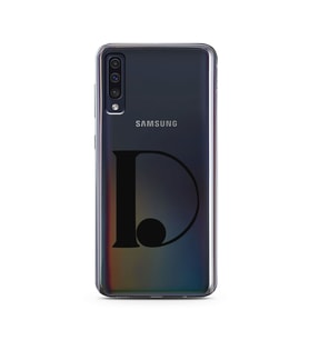 Samsung A50 Harf Tasarımlı Telefon Kılıfı D-Harfi 