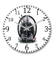 Geralt The Witcher Duvar Saati Bombeli Gercek Cam