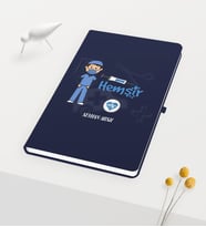BK Gift Kişiye Özel Hemşir Temalı Lacivert Defter - 1