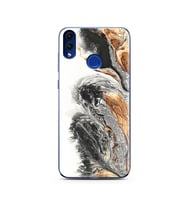 Mermer Tasarımlı Süper Şeffaf Silikon Telefon Kılıfı Huawei Honor 8c