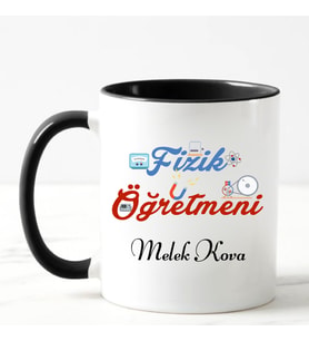 Fizik Öğretmeni Kupa Bardağı Siyah