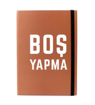 Boş Yapma Günlük Not Defteri (Lastikli Defter)
