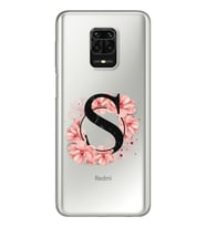 ÇiçekliHarfTasarımSüperŞeffafSilikonTelefonKılıfıXiomaiRedmiNote9Pro-Note9sS-Har