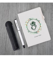 Kişiye Özel 8 Mart Dünya Kadınlar Günü Baskılı Beyaz Defter Beyaz  Roller kalem Seti