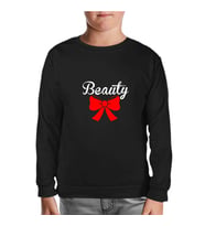 Beauty and the Beast - Beauty  Siyah Çocuk Sweatshirt