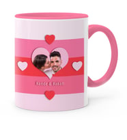 Sevgiliye Özel Fotoğraflı Pembe Kupa Bardak  20