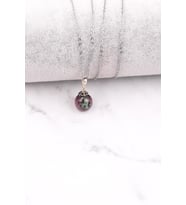 Ruby İn Zoisite – Anyolit Doğal Taş 925 Ayar Gümüş Kolye