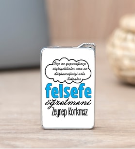 Felsefe Öğretmeni İsme Özel Çakmak