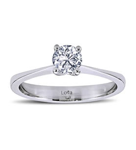 Lova H Renk 0,45 Karat Pırlanta Tektaş Yüzük - 1030046