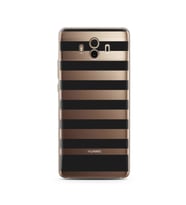 Çizgi Tasarımlı Süper Şeffaf Silikon Telefon Kılıfı Huawei Mate 10 Pro