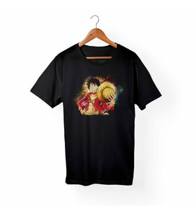 One Piece Çocuk Siyah Tişört
