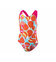 Speedo Kız Çocuk Mayosu 8-07386B489 Alv Spbk V1 Jf Pink Blue (Çok Renkli)