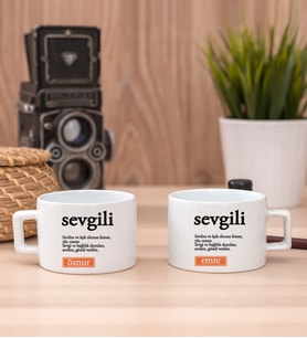 Sevgili Kelime Anlamı İkili Fincan