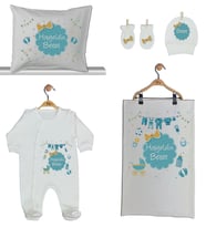 Pia Baby GL 1905-02 İsme Özel Beşli Tulum Set