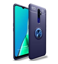 Microsonic Oppo A9 2020 Kılıf Kickstand Ring Holder Lacivert