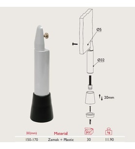 Kabin Ayağı Papuçlu 25.661