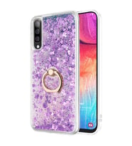 Microsonic Samsung Galaxy A70 Kılıf Glitter Liquid Holder Mor