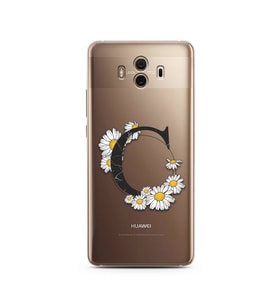 Papatya Harf Tasarım Süper Şeffaf Silikon Telefon Kılıfı Huawei Mate 10 Pro C-Ha