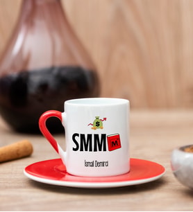 Mali Müşavir Kırmızı Türk Kahvesi Fincanı