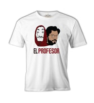 La Casa De Papel - El Profesor Beyaz Erkek Tshirt