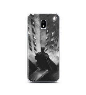 Batman Tasarım Süper Şeffaf Silikon Telefon Kılıfı Samsung J3 Pro