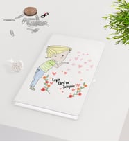 BK Gift Kişiye Özel Sevgililer Günü Beyaz Defter-61