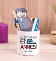 Dünyanın En İyi Annesi Seramik Kalemlik
