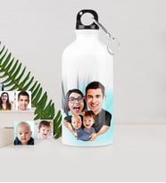 BK Gift Kişiye Özel Aile Karikatürlü Metal Suluk 500 Ml 4
