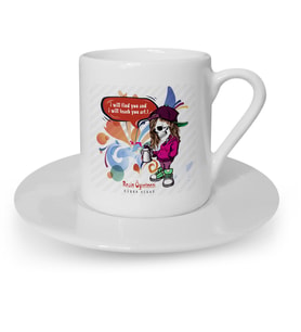 BK Gift Kişiye Özel Resim Öğretmeni Türk Kahvesi Fincanı  1