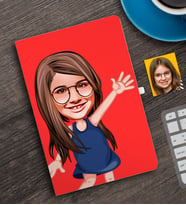 BK Gift Kişiye Özel Kız Çocuk Karikatürlü Defter-4