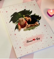 Kişiye Özel Aşk Tasarımlı Sert Kapaklı Defter