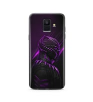 Black Panter Tasarım Süper Şeffaf Silikon Telefon Kılıfı Samsung A6 (2018)