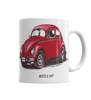 Volkswagen Old Beetle Kupa Bardak Porselen
