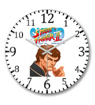 Street Fighter  Fei Long Duvar Saati Bombeli Gercek Cam