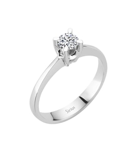 Sirius F Renk 0,31 Karat Pırlanta Tektaş Yüzük 0715R0052