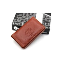 West Polo Orjinal Deri Mıknatıs Kapaklı Taba Erkek Kartlık