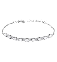 Sirius Pırlanta ve Oval Beyaz Topaz Sırataş Bileklik 0704B0011