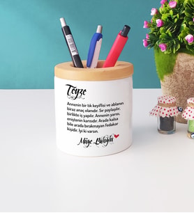 Teyzeye Hediye Teyze Yazılı Kişiye Özel Teyze Kalemlik