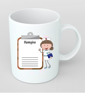 Hemşireler İçin Kupa Bardak Kişiye Özel KH5