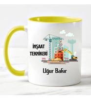 İnşaat Teknikeri Kupa Bardağı Sarı