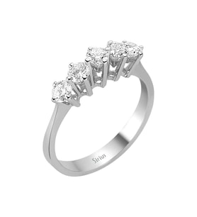 Sirius G Renk 0,70 Karat Pırlanta 5 Taş Yüzük 0717R0144