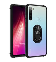 Microsonic Xiaomi Redmi Note 8 Kılıf Grande Clear Ring Holder Siyah
