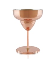 CopperBucker 2'li  Bakır Margarita Kadehi Kupası Bardağı İkili Set